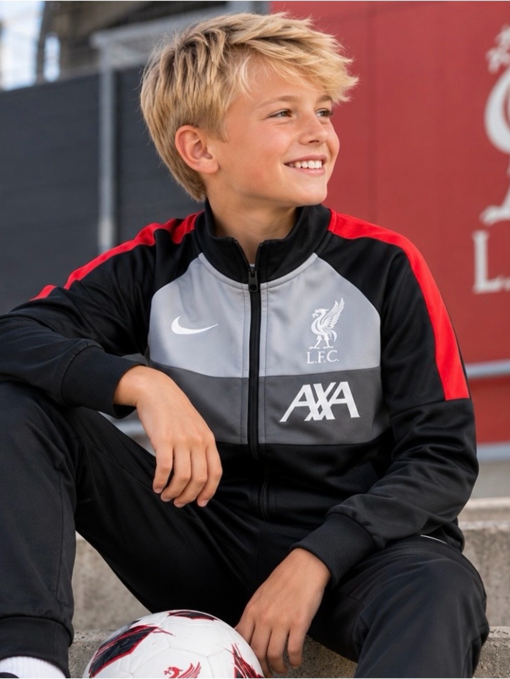 Nike Liverpool FC LFC Dri-FIT Track Jacket Youth L Big Kids Soccer 2020/21